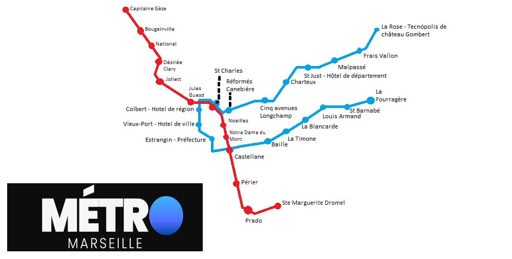 Plan Metro Marseille